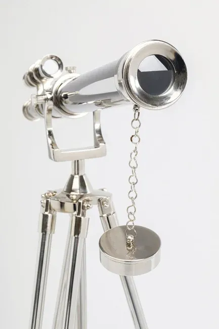 Teleskop dekoracyjny TELESCOPE - srebrny