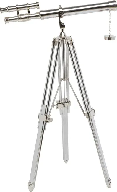 Teleskop dekoracyjny TELESCOPE - srebrny