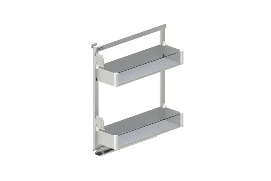 MAXIMA PURO Cargo mini boczne 200 lewe L-480 metal/szkło biały mat/bezbarwny