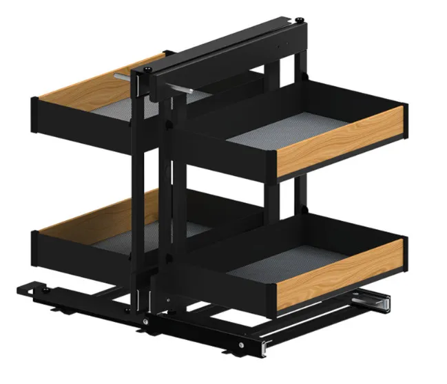 MAXIMA PURO Corner Comfort 1000 lewy metal/drewno czarny mat/dąb
