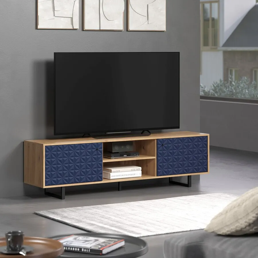 Szafka RTV bez frontów SENTRA - dąb artisan