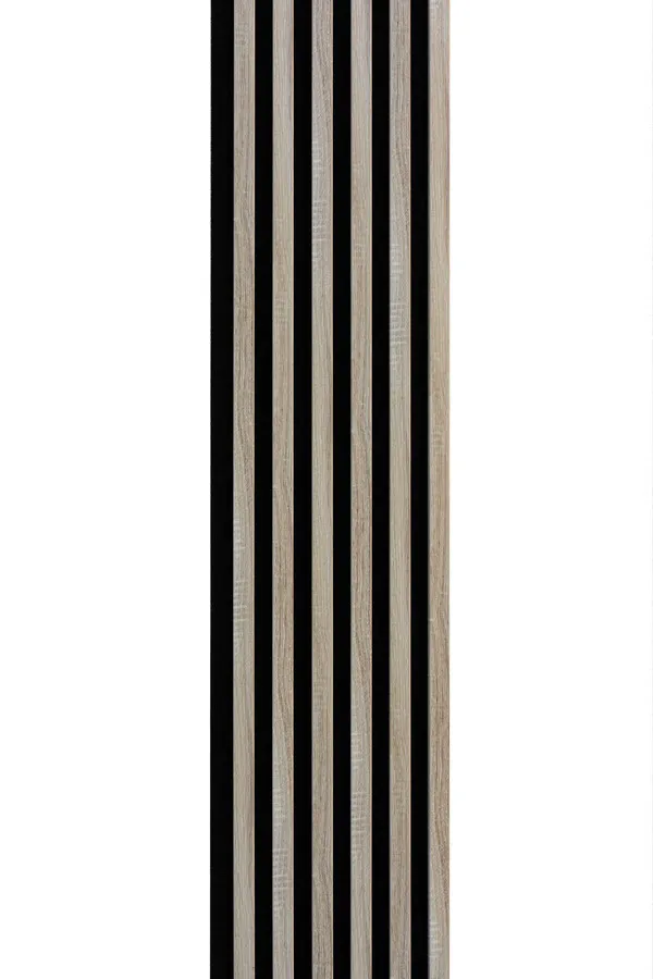 Lamele na filcu WOODLINE 2700x300 - czarny / dąb sonoma