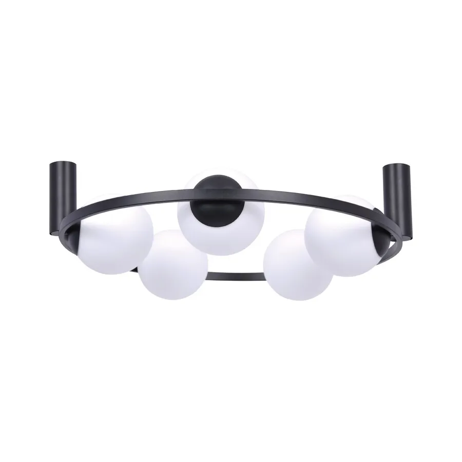 Lampa sufitowa ORBIT 5 5009 - czarny/biały