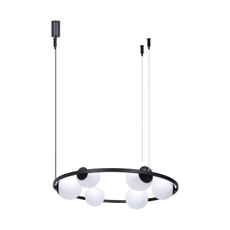 Lampa wisząca ORBIT 6 5007 - czarny/biały