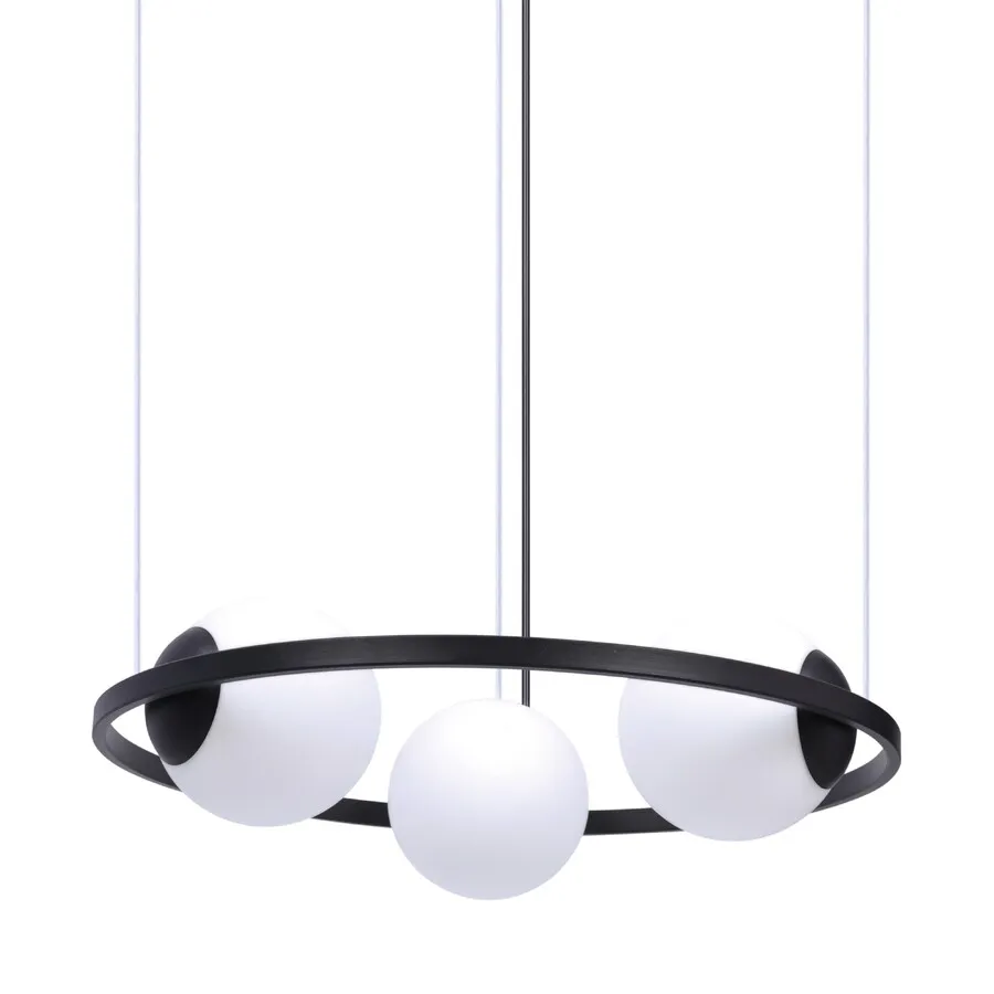 Lampa wisząca ORBIT 3 5004 - czarny/biały