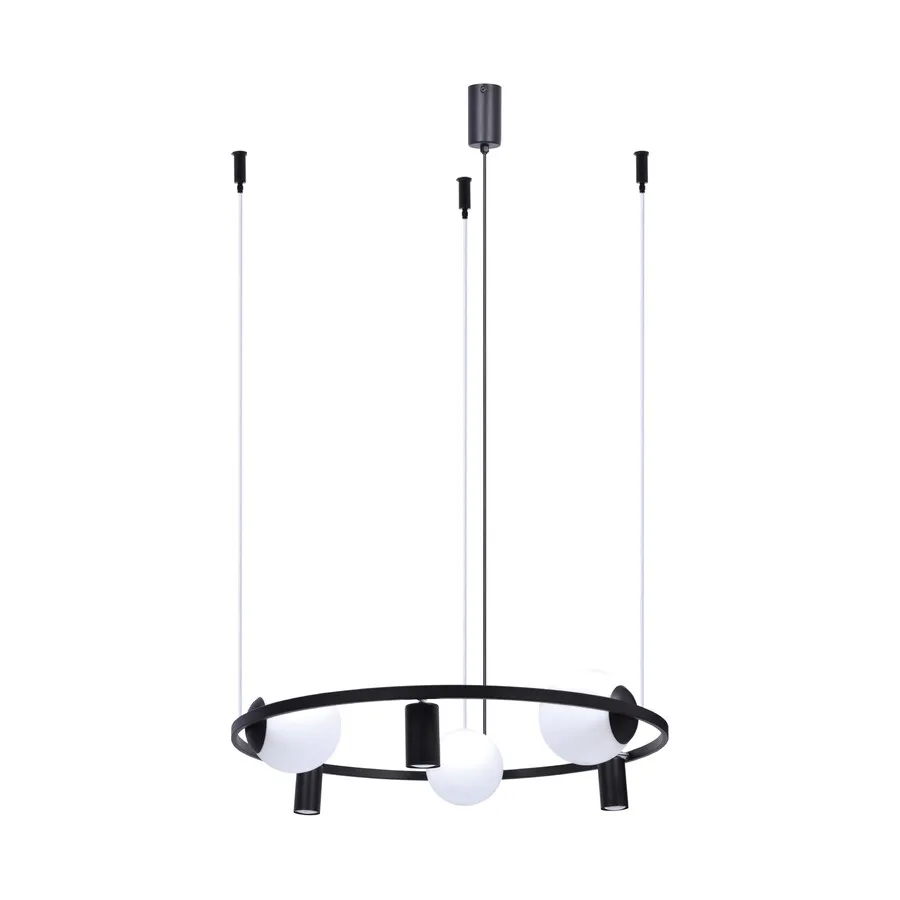 Lampa wisząca ORBIT 3+3 5006 - czarny/biały