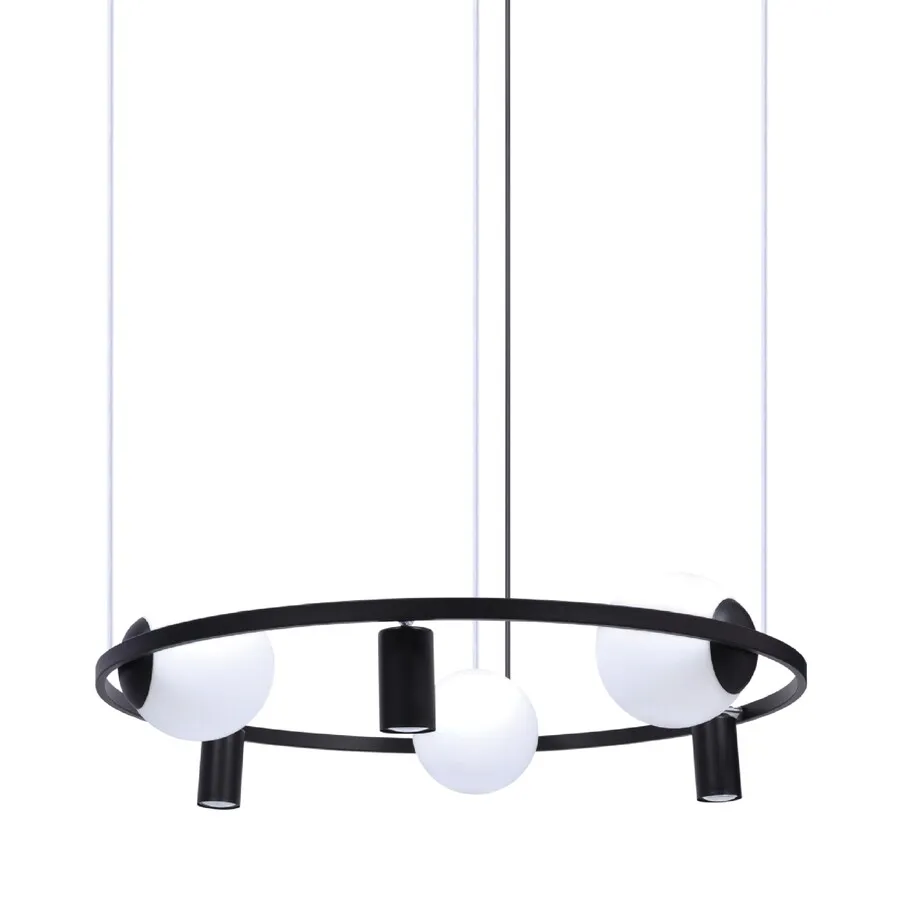 Lampa wisząca ORBIT 3+3 5006 - czarny/biały