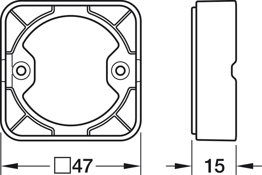 Wielofunkcyjny przełącznik meblowy CONNECT MESH / 40x10 mm