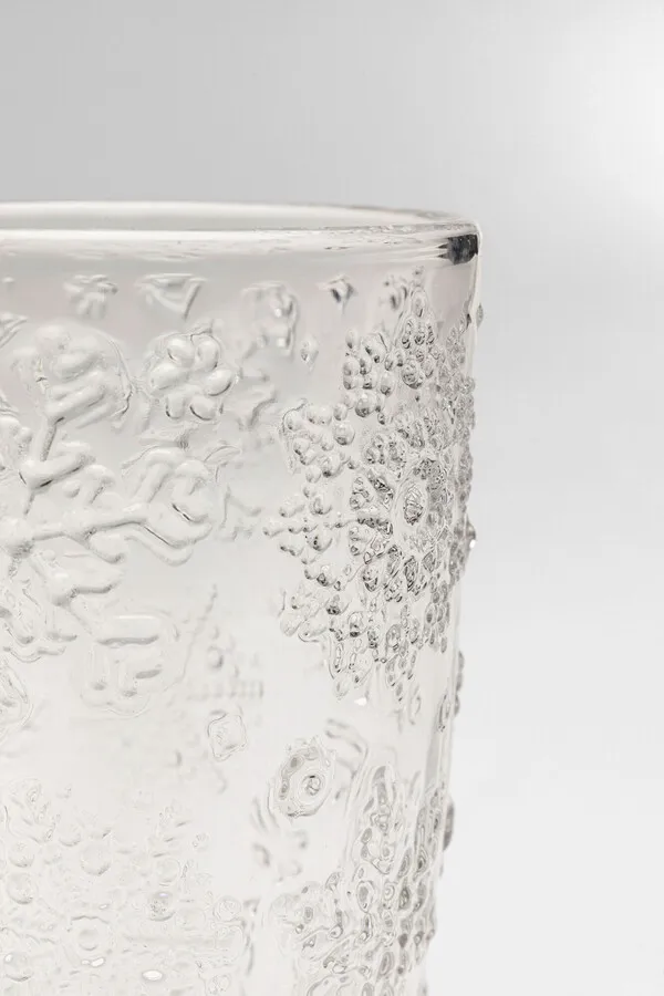 Szklanka wysoka ICE FLOWERS - transparentny