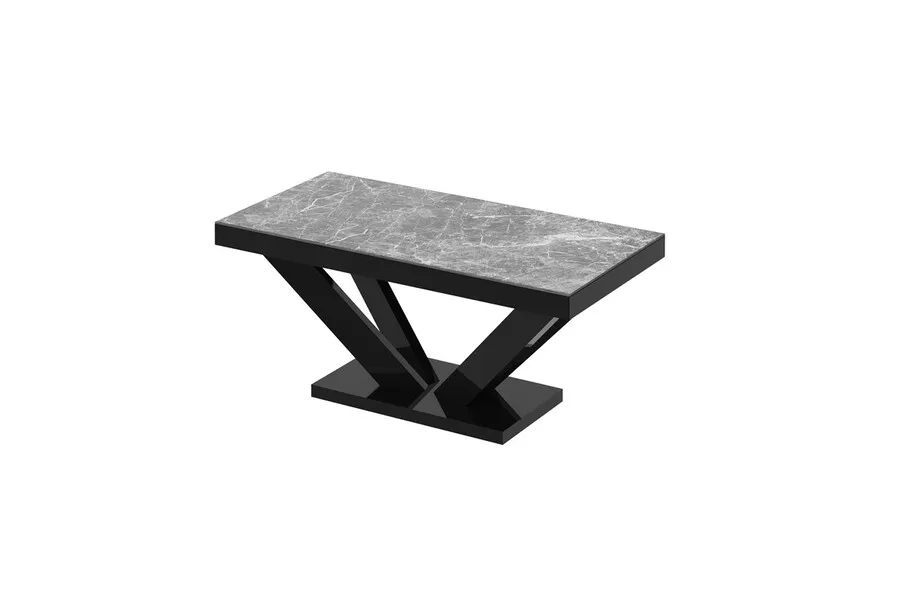 Ława VIVA 2 MINI - venatino dark mat/czarny połysk