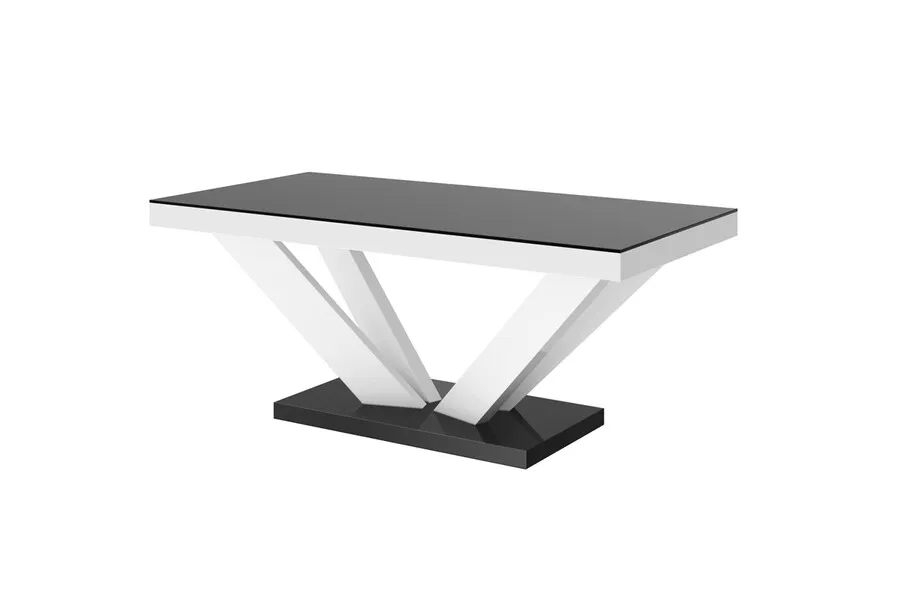 Ława VIVA 2 MINI - matowy/czarno-biały