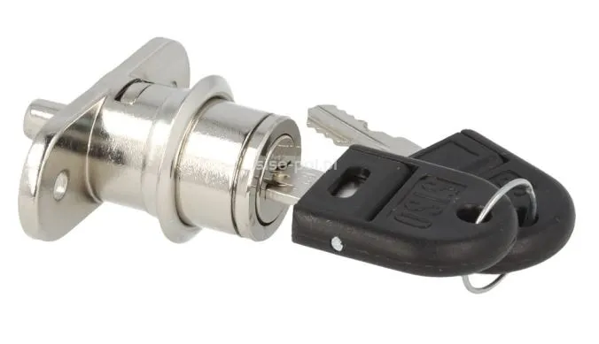 Zamek wciskany Siso X-1003 MASTER J11 do drzwi przesuwnych - niklowany