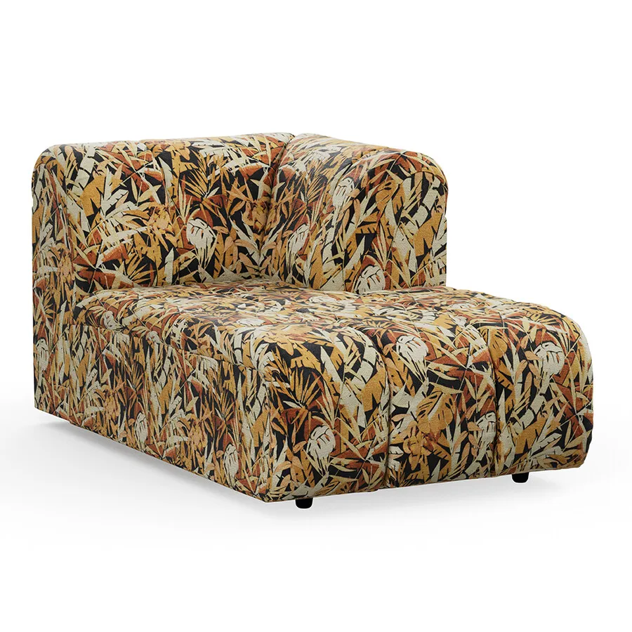 Sofa WAVE element prawy/szezlong - wielokolorowy