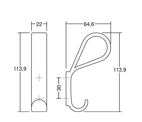 Wieszak BELT 7039/22 brąz mocca Viefe