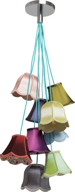 Lampa wisząca SALOON FLOWERS 9 - multikolor