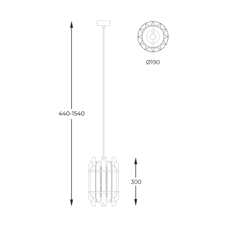 Lampa wisząca ALEXANDRIA P0556-01D-V7V7 - złoty
