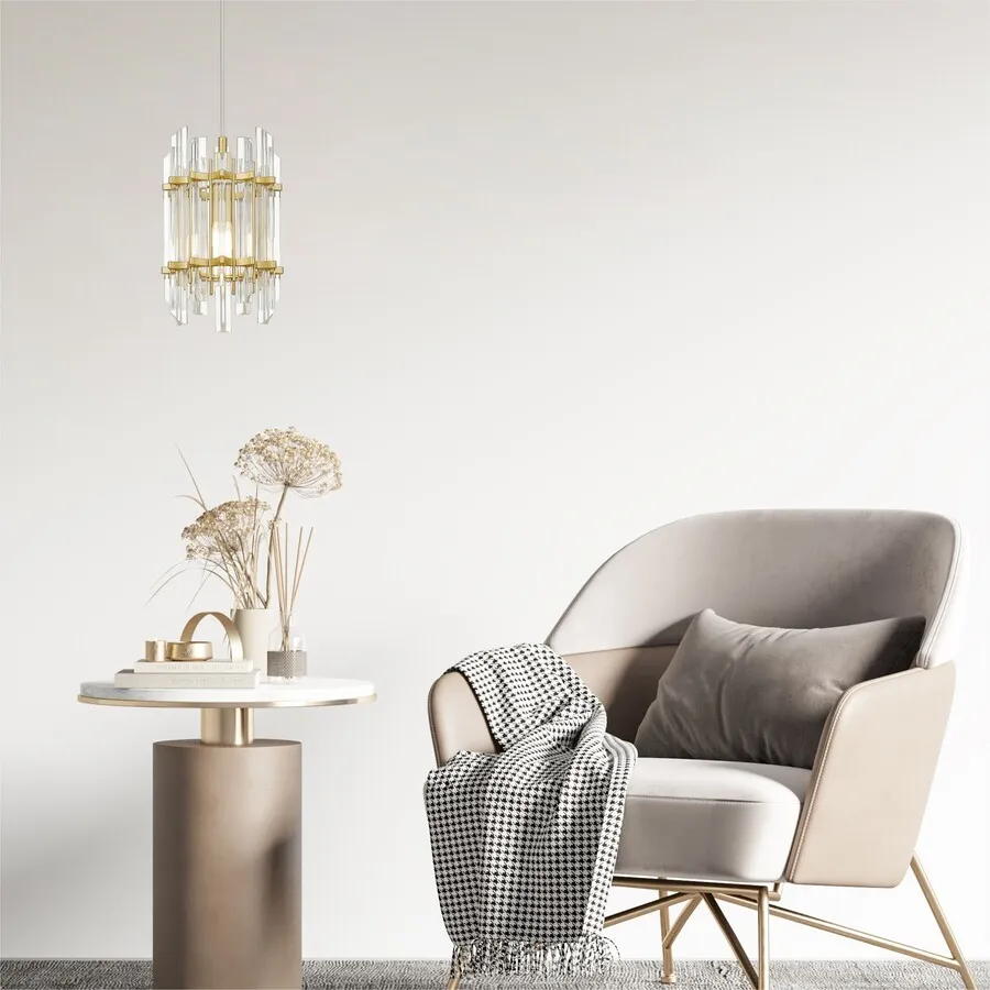 Lampa wisząca ALEXANDRIA P0556-01D-V7V7 - złoty