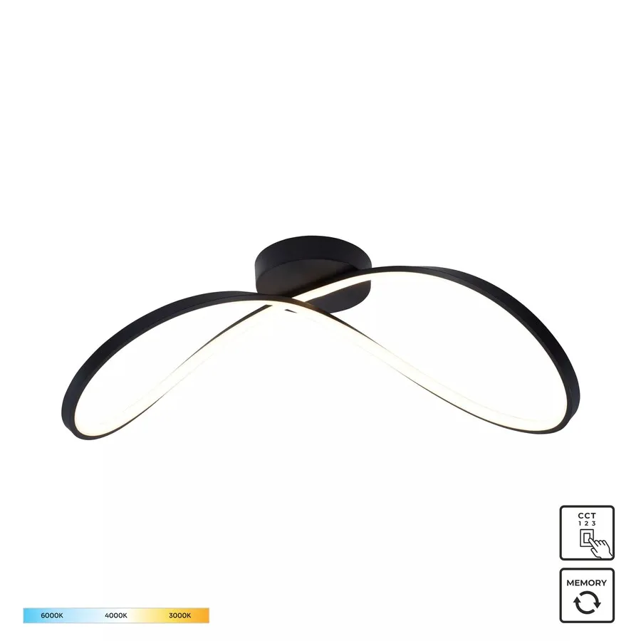 Lampa sufitowa ERDA 19600C-BK - czarny