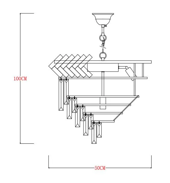 Lampa wisząca LYON 23910/9 - złoty