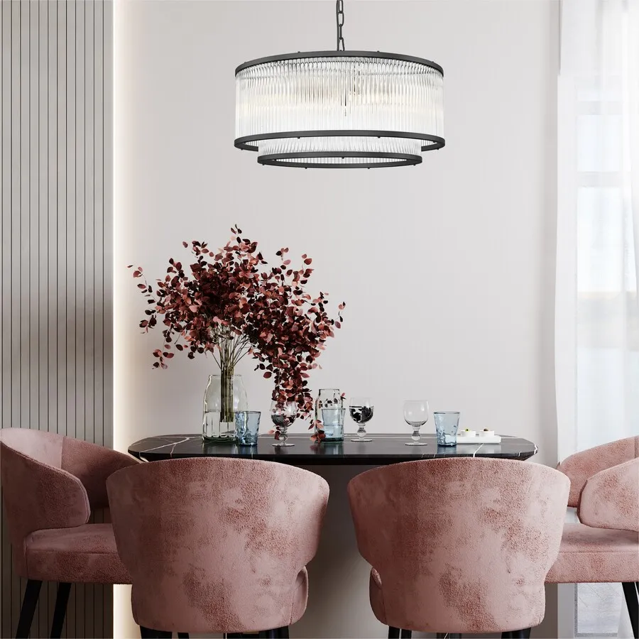 Lampa wisząca SERGIO P0528-06H-P7AC - czarny