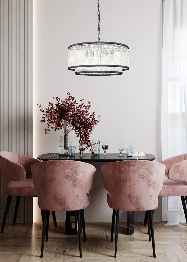 Lampa wisząca SERGIO P0528-06H-P7AC - czarny