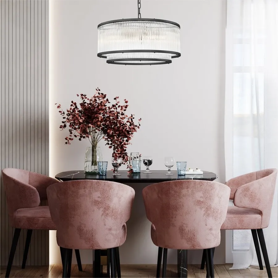 Lampa wisząca SERGIO P0528-06H-P7AC - czarny