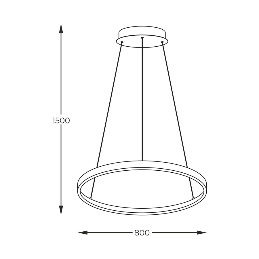 Lampa wisząca BRENO 2023201-BK80 - czarny