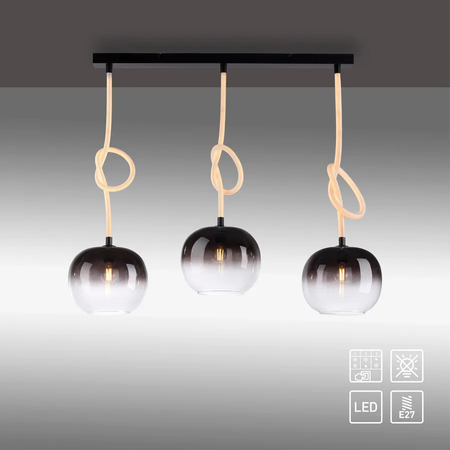 Lampa wisząca LUMA 2411-18 - czarny