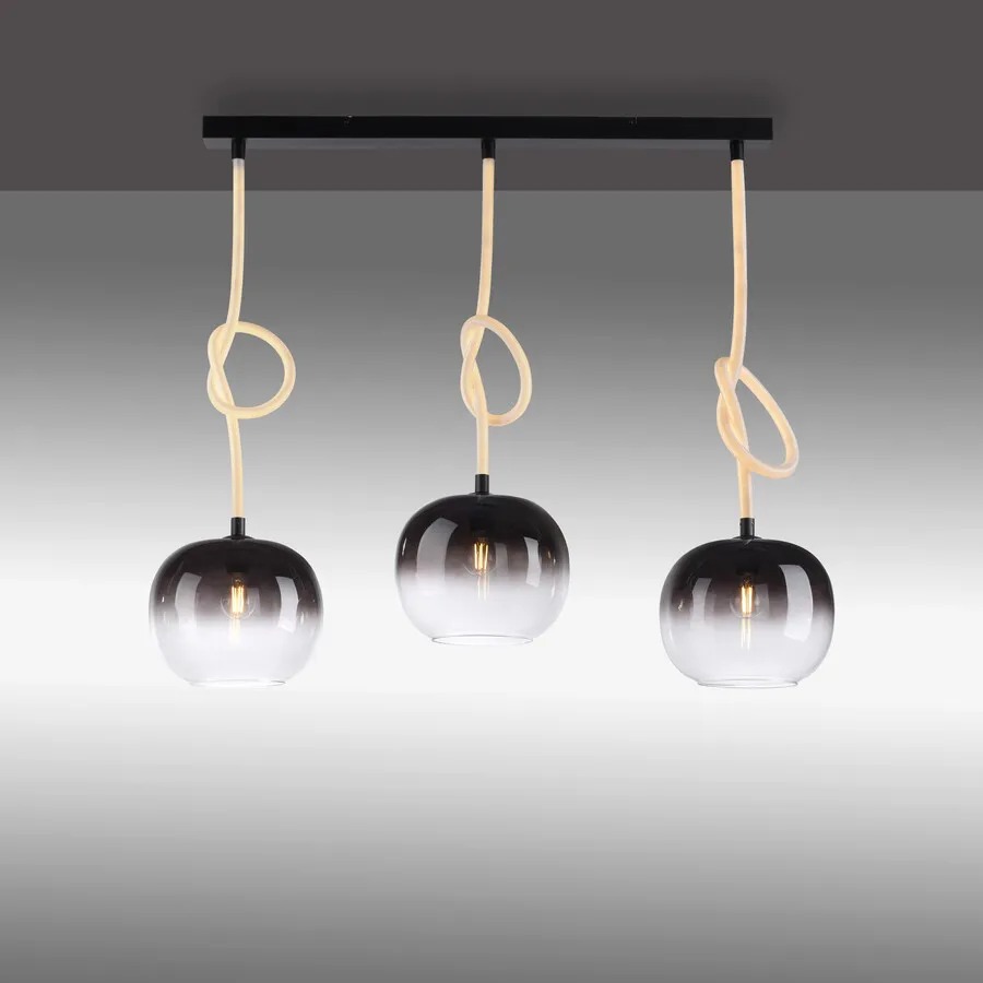 Lampa wisząca LUMA 2411-18 - czarny