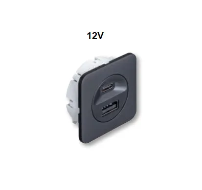 Stacja ładująca USB, Häfele Loox5 12V / Czarny