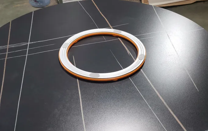Stół okrągły z nadstawką MODIG 120 cm - czarny
