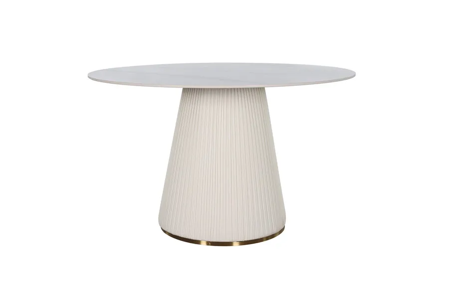 Stół okrągły MODIG 120 cm - biały