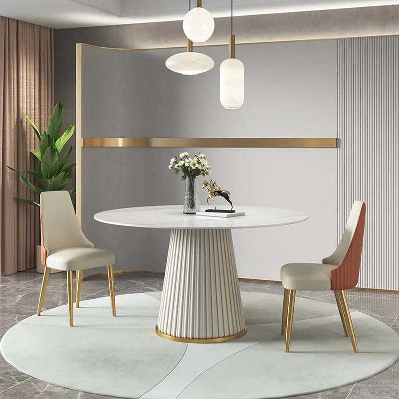 Stół okrągły MODIG 120 cm - biały