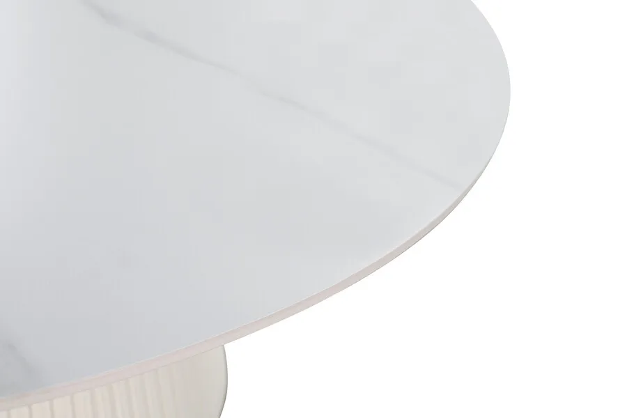 Stół okrągły MODIG 120 cm - biały