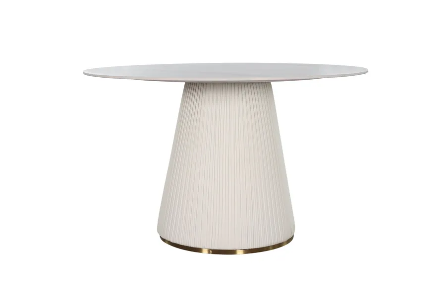 Stół okrągły MODIG 120 cm - biały