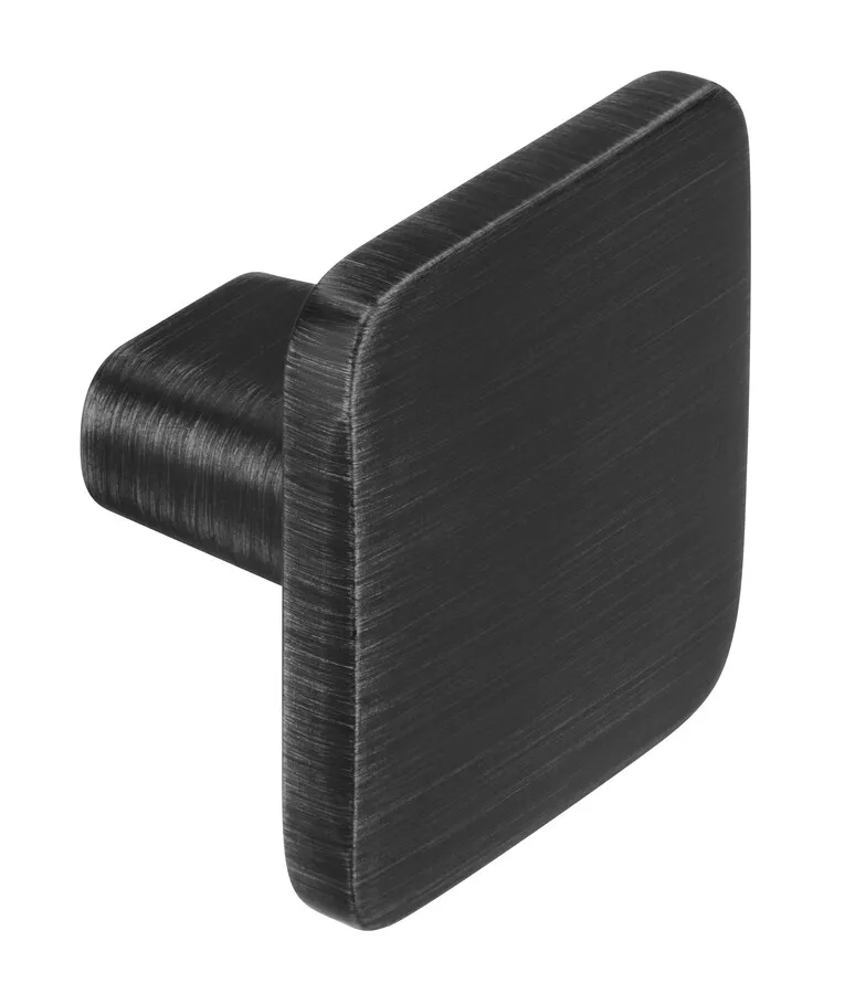 Gałka kwadratowa 2438 - żelazo szczotkowane / 33 mm