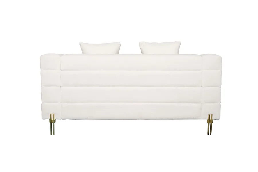 Sofa 2-osobowa NUA N49 bouclé - złamana biel