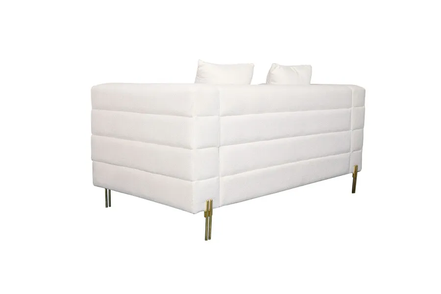 Sofa 2-osobowa NUA N49 bouclé - złamana biel