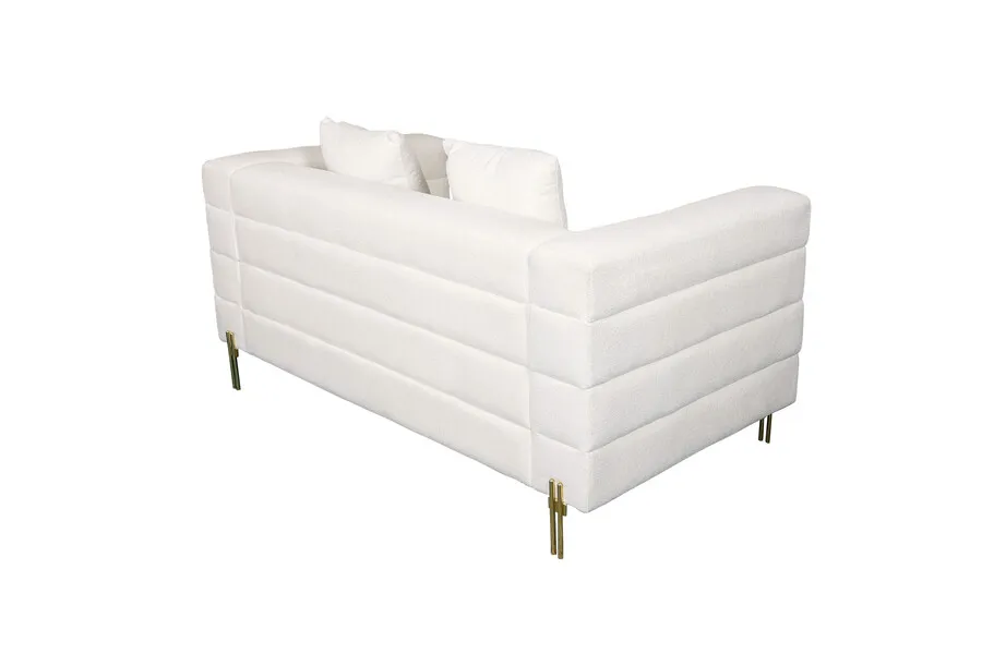 Sofa 2-osobowa NUA N49 bouclé - złamana biel