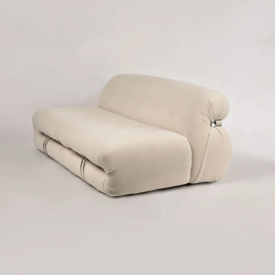 Sofa 3-osobowa NUA N59 bouclé - złamana biel