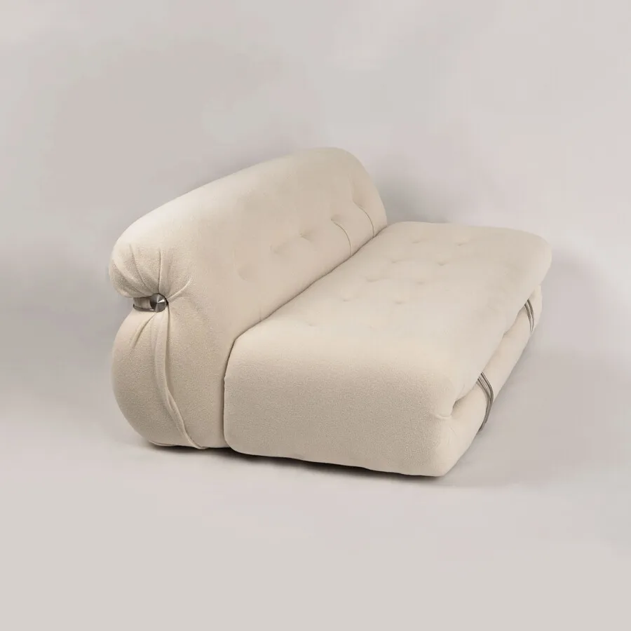 Sofa 3-osobowa NUA N59 bouclé - złamana biel