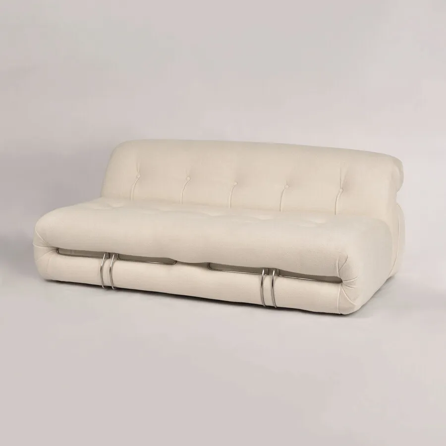 Sofa 3-osobowa NUA N59 bouclé - złamana biel