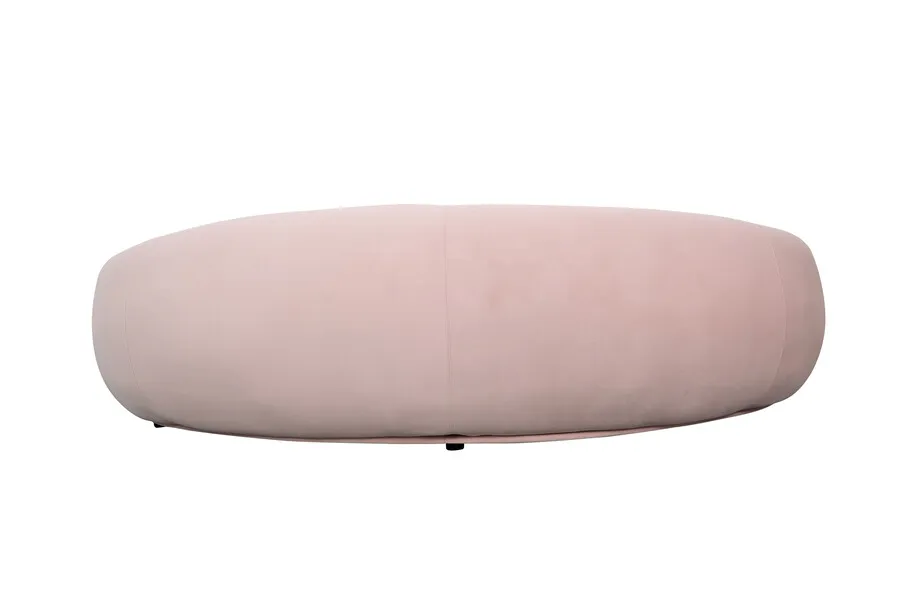 Sofa NUA N77 welur - różowy