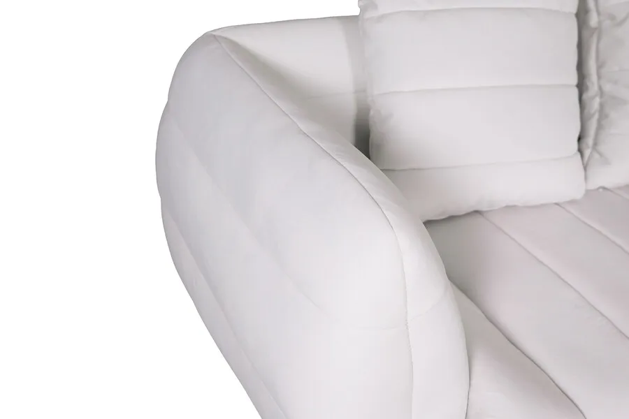 Sofa 2-osobowa NUA N90 welur - złamana biel