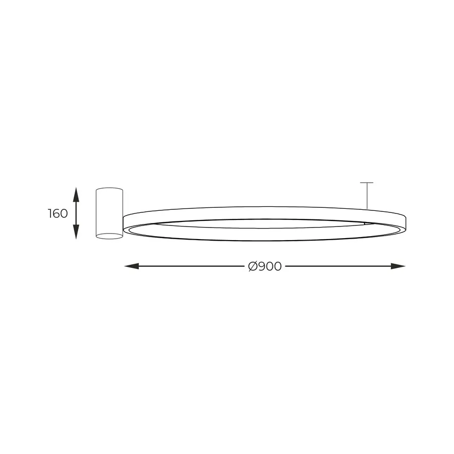 Lampa sufitowa HORIK 89429-90BK - czarny