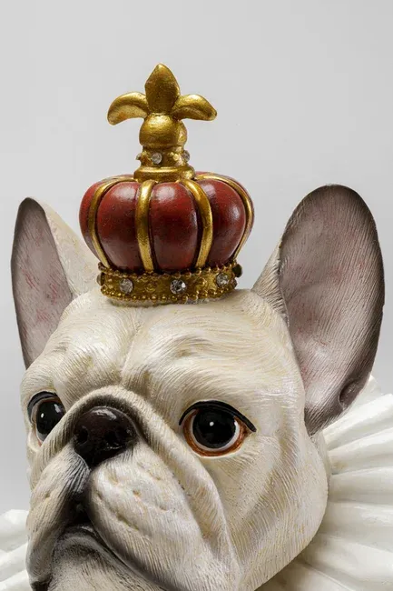 Figurka dekoracyjna KING DOG 33 - biały