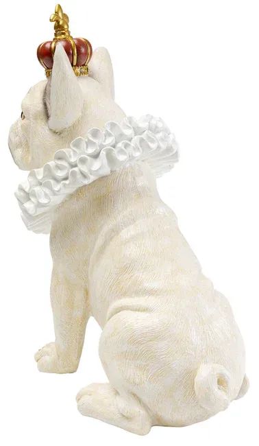 Figurka dekoracyjna KING DOG 33 - biały