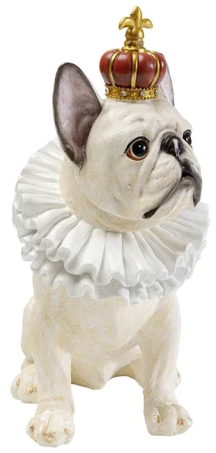 Figurka dekoracyjna KING DOG 33 - biały
