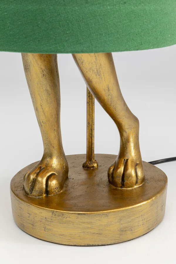 Lampa stołowa ANIMAL RABBIT 68 - złoty/zielony