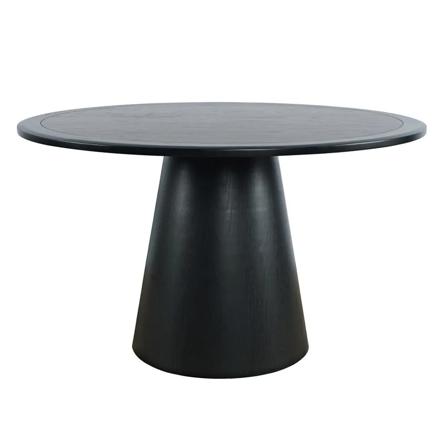 Stół okrągły AVOLA 127 cm - czarny